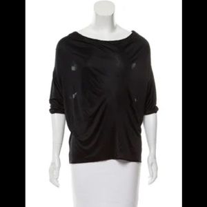 Zac Posen Short Sleeve Scoop Neck Top NWOT